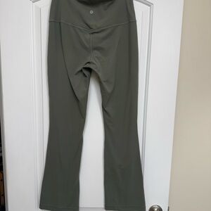 lululemon Olive Green Flared Leggings